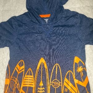 Boys hooded short sleeve tshirt